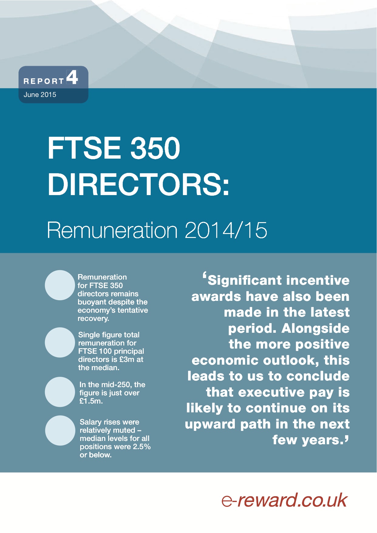 FTSE 350 Directors: Remuneration 2014/15