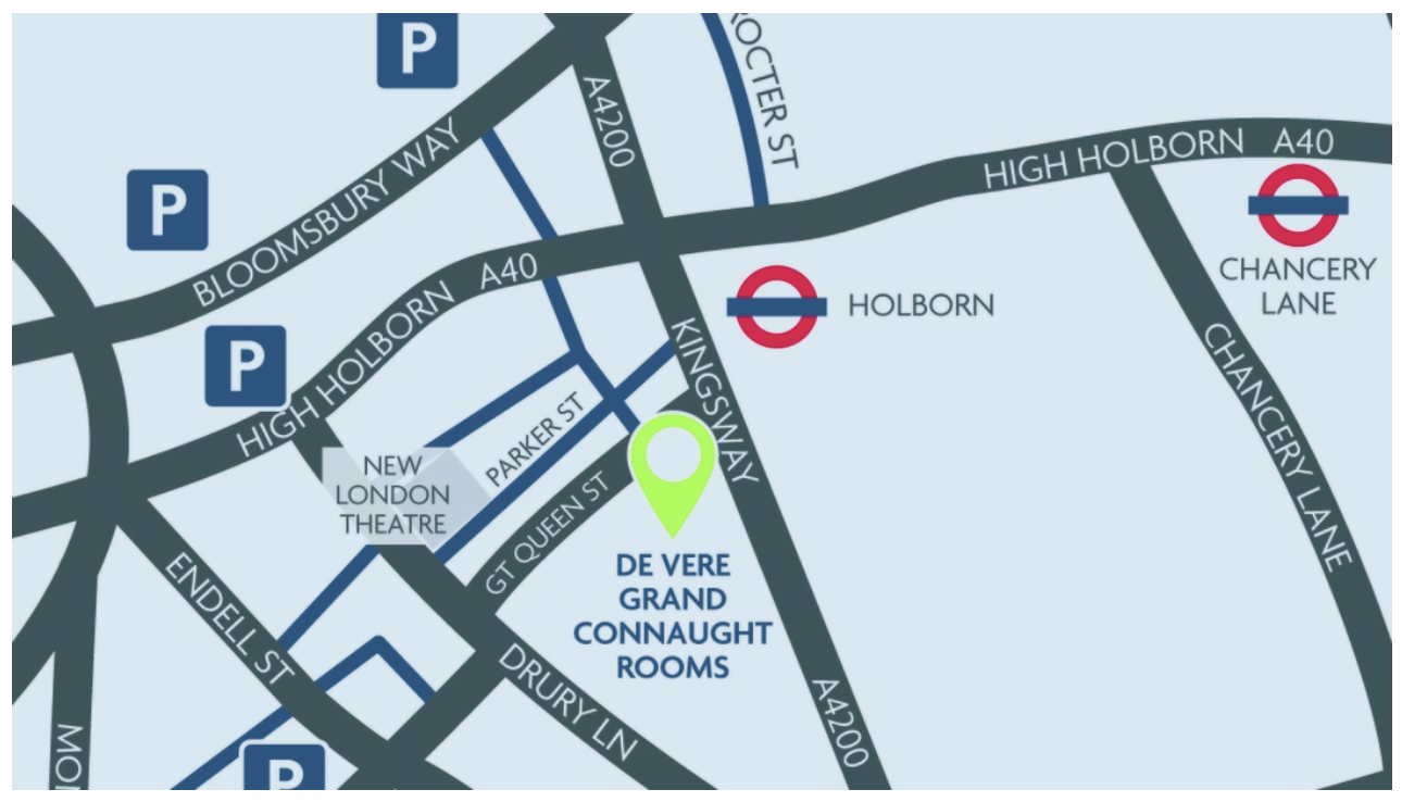 Map of Grand Connaught Rooms